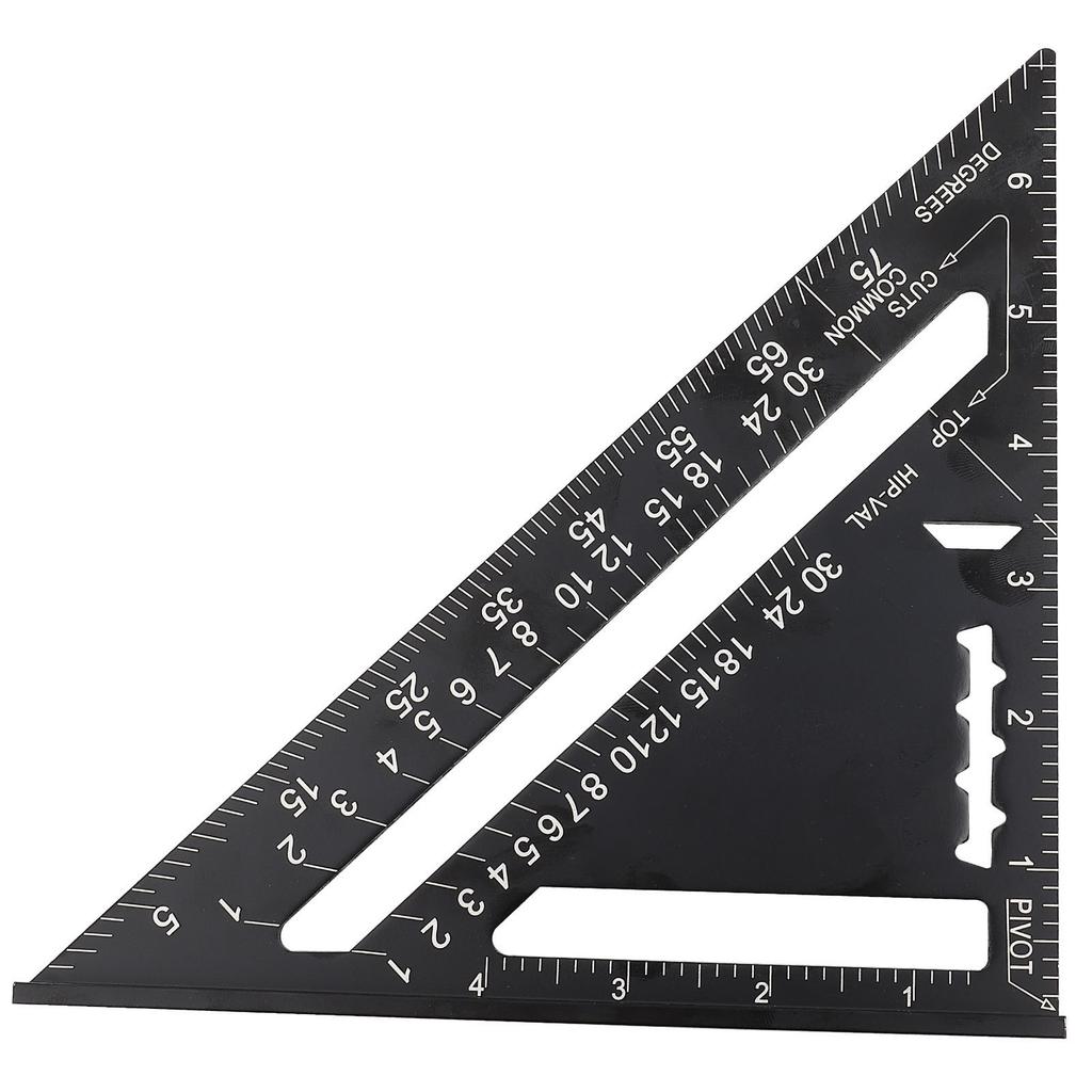 Protractor d'angle pour toiture 7 pouces Alliage d'aluminium Oxydation noire  (  )