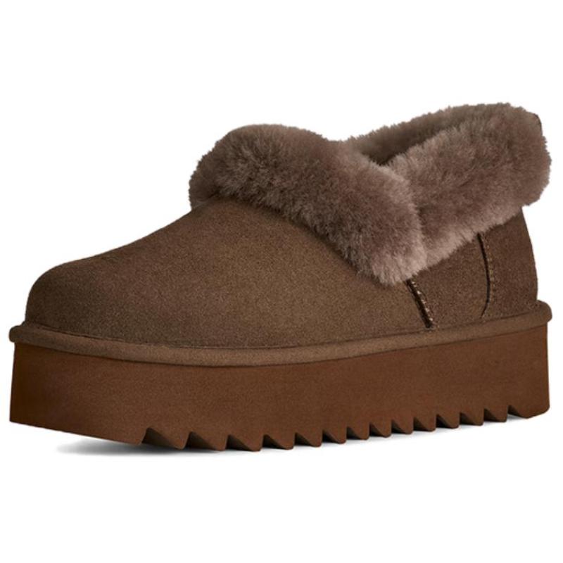UGG Ankle Length Snow Boots Women's Deep Toffee Brown Sneakers 1166733-DRKT