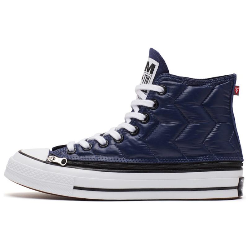 

ПАМ. x Converse 1970-е годы На молнии Удобные Нескользящие Износостойкие Высокие кеды для скейтборда Унисекс Темно-синий 42.5