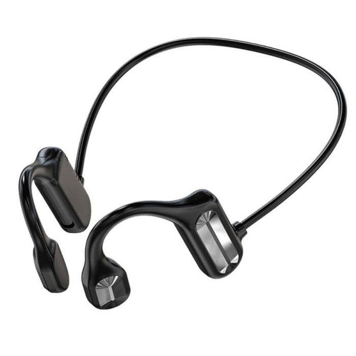 Lg-Expro Black Bluetooth 5.2 Bone Conduction Headset – Open Ear Earbuds For Music And Calls, Sport Design