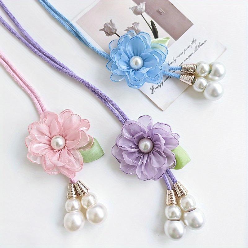 2pcs Elegant Curtain Tiebacks - Adjustable Window Drapes Holders with Floral-like Design, for Living Room, Bedroom, Wedding, Party Decor