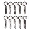 10Pcs Plastic Helmet Clips Attachment Head Light Clamps Black Set Headlamp Hook