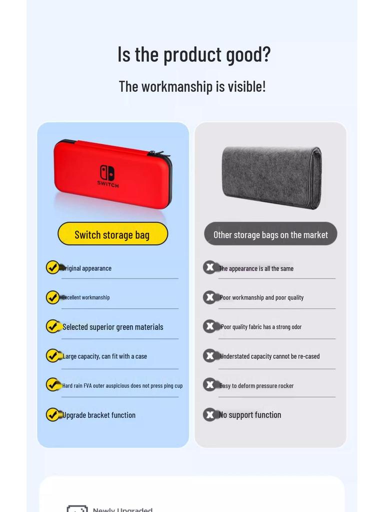 Switch OLED Protective Hard Shell Storage Case for Console and Accessories