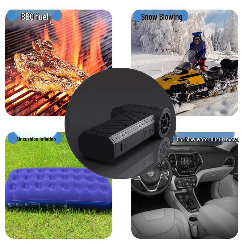 Violent Mini Handheld High-Speed Brushless Turbine Fan for Camping and Dust Blowing
