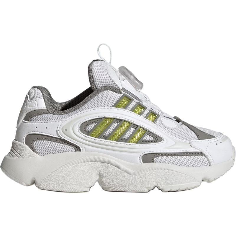 adidas Originals Ozmillen Low Top Kids Lifestyle Shoes White Green Kids' Sneakers HQ0275