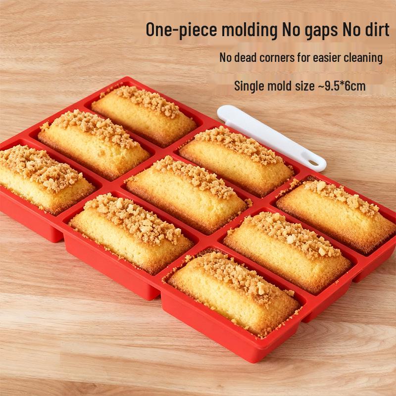 Silikonform 9-fach rechteckig für Kuchen & Seife