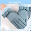 Sophisticated Winter Warm Thick Soft Cashmere Touch Screen Gloves For Trendy Women Ladies