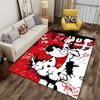 Cartoon Dog Graffiti Art Carpet Suitable As a Non-slip Mat for the Living Room or Bedroom Sofa