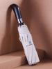 Automatic Men's Umbrella Wooden Handle  Large Double Umbrella Windproof Reinforced Rain Umbrella Car Folding Wind-resistant Gift
