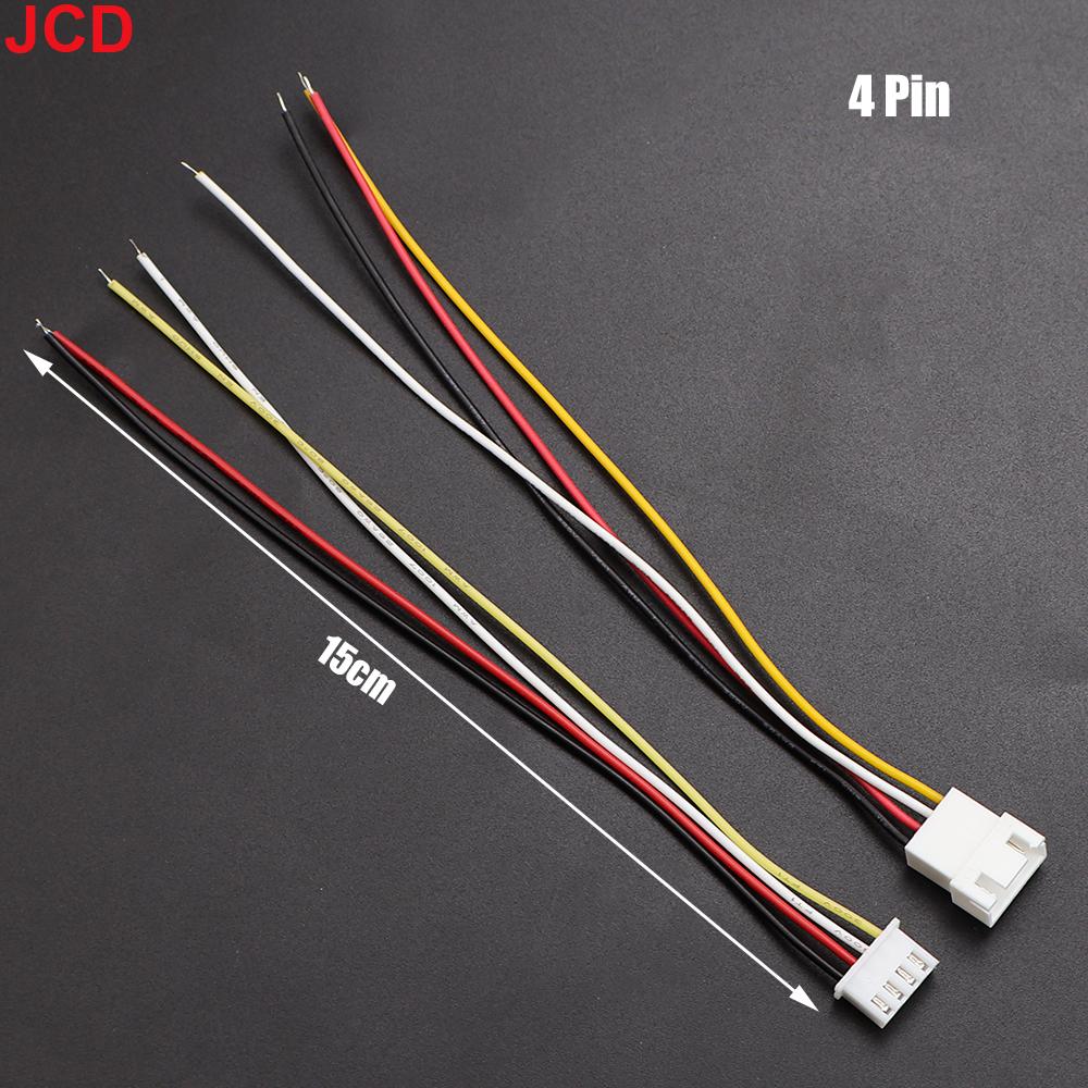 JCD 10Pairs Micro JST XH 2.54 2P 3P 4P 5P 6PIN Male Female Plug Connector 2.54mm Pitch With Wire Cable Battery Charging Cable