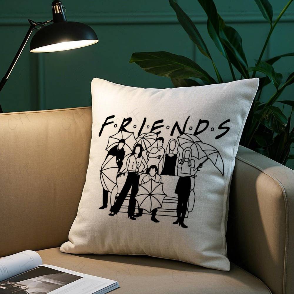 Classic F-Friends Tv Show Pillow Case Custom Printed Brushed Fleece Pillow, Baby Skin-Touch, Eco-Friendly Dye-Sublimation Cushio