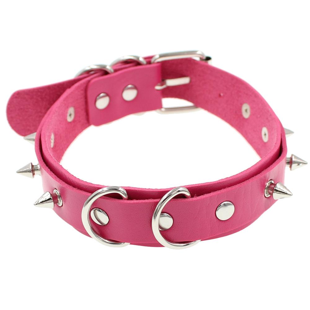 Set Exagerat Guler cu Nituri și Lesă pentru Adulți