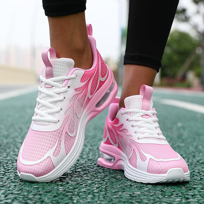 Autumn New Fashionable Versatile Womens Sports Shoes Rebound Assisted Running Shoes Breathable Shock-absorbing Walking Shoes