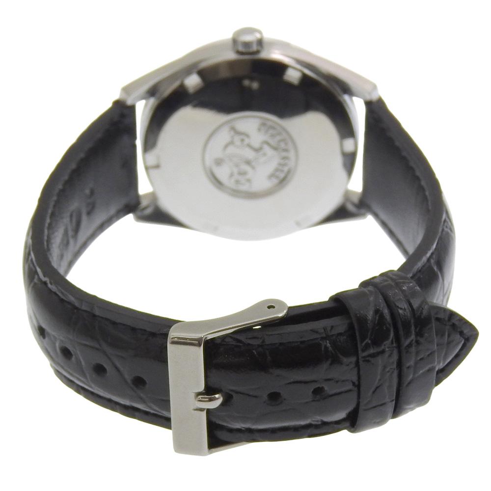 Omega Seamaster Day Date Watches Cal.752 SilverDial Stainless Steel/Embossed Leather Mechanical Automatic Analog Display Mens Used