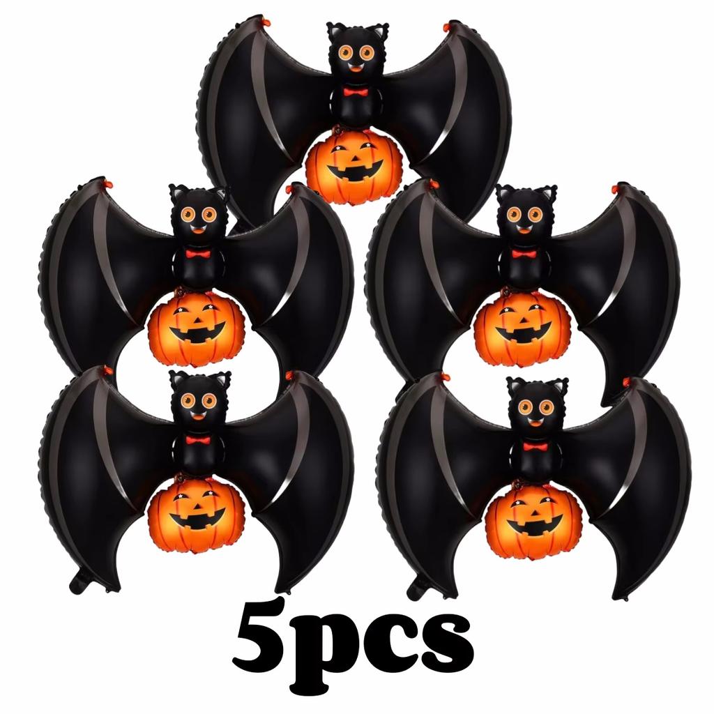 30pcs Halloween Large Spider Balloon Black Wall Decoration Halloween Foil Balloon for Photo Prop Party Trick Joke Decor Supplies