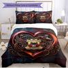 3pcs Duvet Cover Set (1*Duvet Cover + 2*Pillowcase, Without Core), Go Ahead Eagles Print Soft All‑Season Bedding Set, Home Bedroom Decor Gift