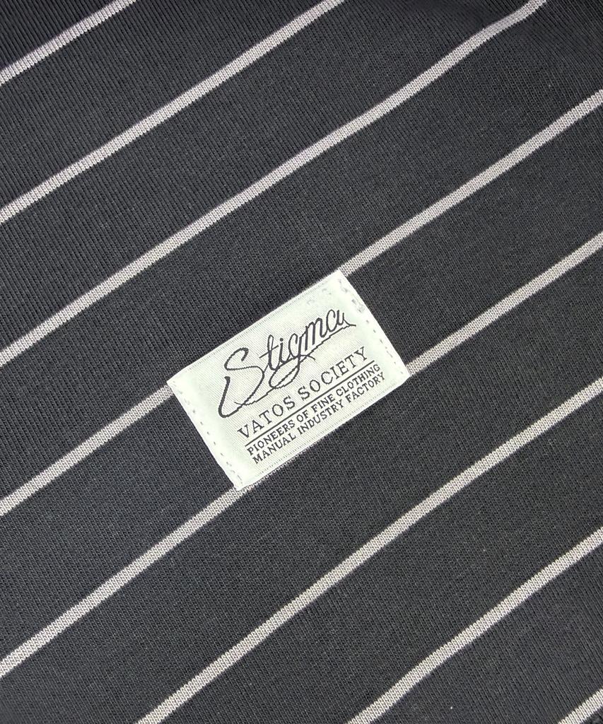 STIGMA Stripe Long Sleeves Charcoal