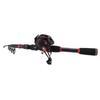 2.1m Telescopic Fishing Rod Carbon Fiber Casting Rod Fishing Reel Combo Set with Fishing Line