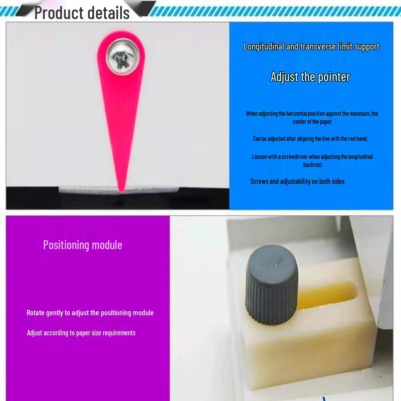 Modern QD-C 3-Hole Paper Punch and Cutter CN plug (adapter included)