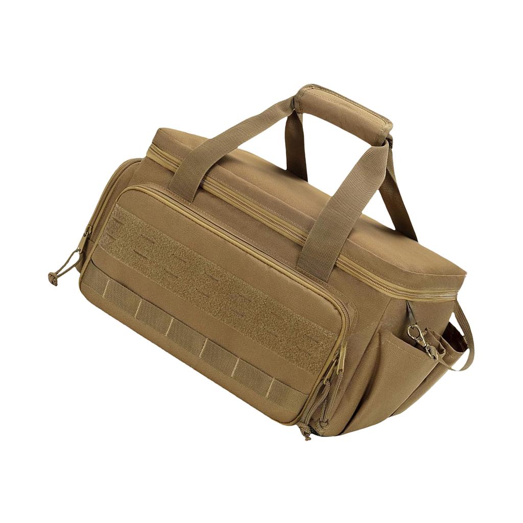 Padded Handle Tool Carry Bag With Wide Opening And Two Way Zippered Access Work Organizer with Elastic Bands
