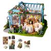 DIY Wooden Mini Toy House Miniature Assembly Dollhouse for Gift Collection Home Furnishing Articles