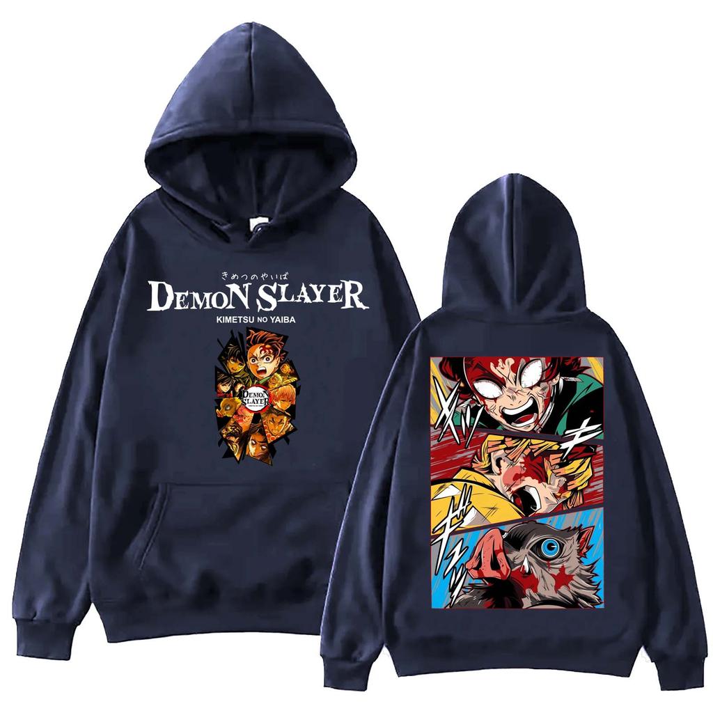 Anime Demon Slayer Infinity Castle Hoodie Harajuku Pullover Tops Man Woman Sweatshirt Fans Gift