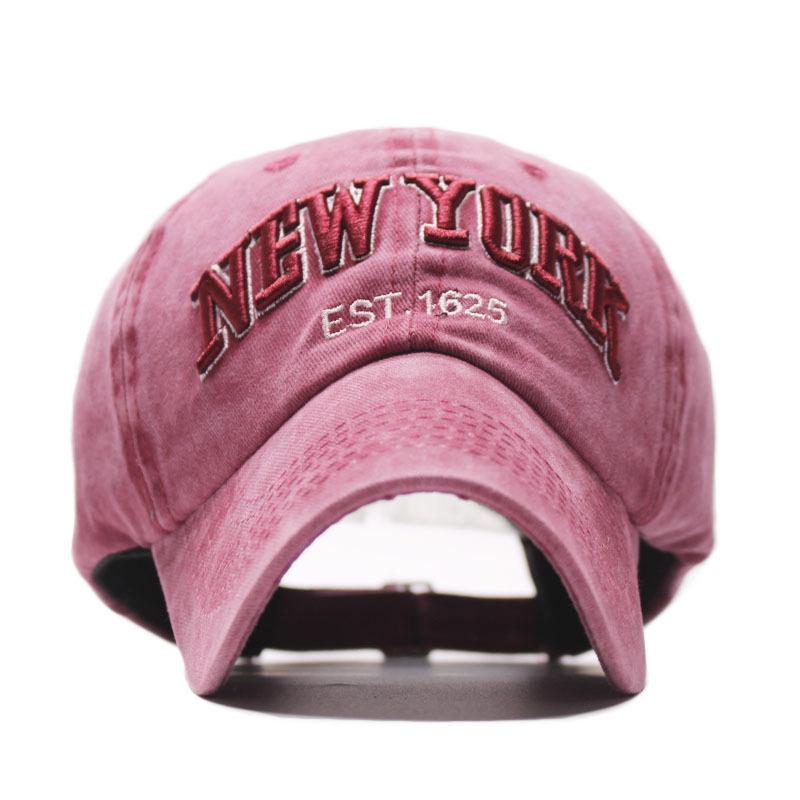 Versatile Pure Cotton Alphabet Washed Cloth European and American Retro Old Baseball Cap Outdoor Sunshade Men's and Women's Hats