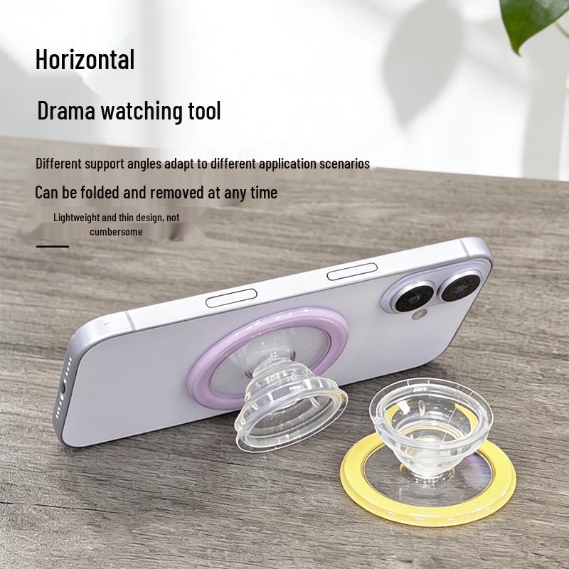 MagSafe Magnetic Phone Stand - High Transparency Oil Drop Design, Strong Magnetic Airbag, Colored Desktop Holder