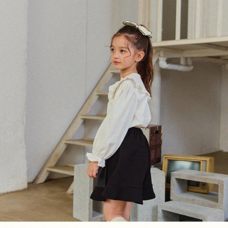  Olivan  Wrap Short Skirt Pants  Black 