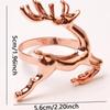 1 Stück-Restaurant Hochzeitsfeier Esstisch De Weihnachten Elch Hirsch Serviettenringe Goldlegierung Serviettenhalter Serviettenringhalter Hotel