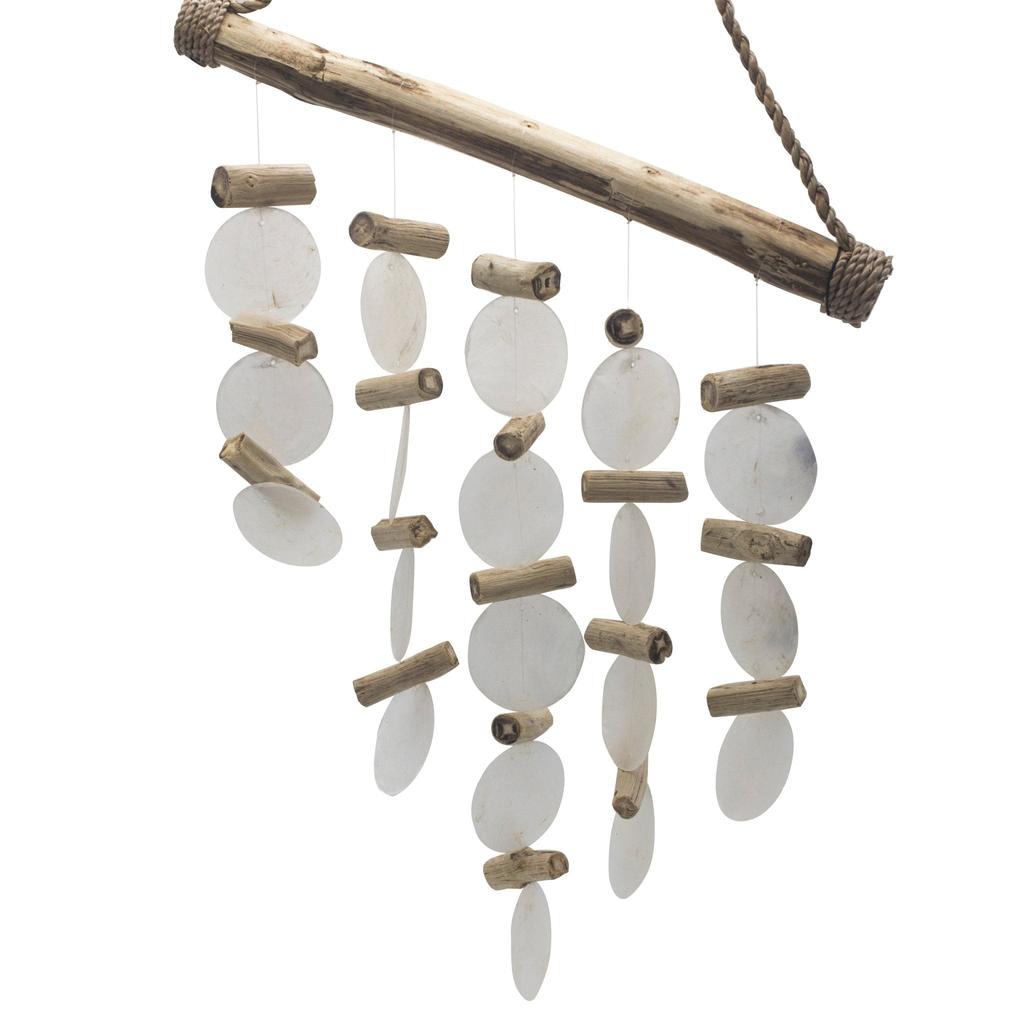 Wind Chimes Driftwood Pearl Effect