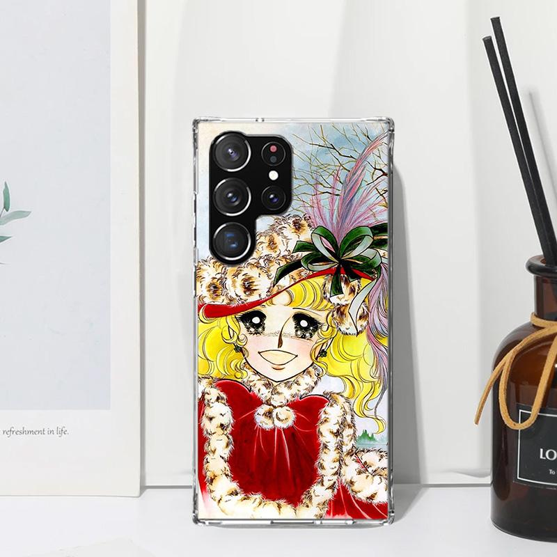 Anime Candy Phone Case For Samsung Galaxy S25 S24 S23 S22 Ultra S21 FE S20 Plus S10 + S10E Art Fundas Back Cover S24 S23 S22 S21