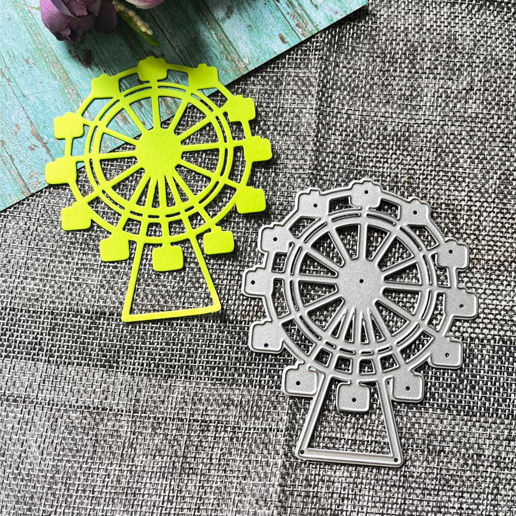 1Set Ferris Wheel Metal Cutting Dies Handmade Stencil Mold Embossing Pattern for Children Adults DIY Crafts Project