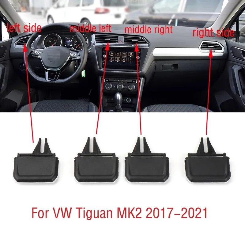 

Для VW Tiguan MK2 2017 2018 Автомобильная передняя панель кондиционера на выходе A/C вентиляционные отверстия для кондиционера вкладка с зажимом