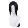 Anime Itachi Uchiha Long Straight Black Uchiha Itachi Cosplay Wig Heat Resistant Synthetic Wigs + Headband + Wig Cap