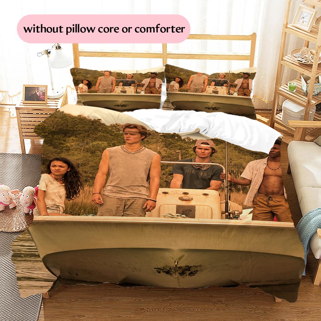 The Bund Mysteries Pattern Bedding Home Decoration Birthday Gift (1 * duvet cover + 2 * pillowcase, without core)
