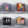 B-Beavis and B-Butt-H-Head Pillow Case Print Polyester Fiber 40X40 Cm Home Sofa Throw Cushion Cover Decoration