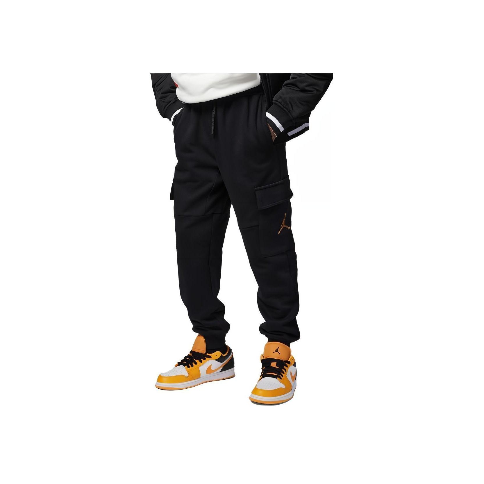 

Джоггеры Jordan Cny Series с вышитым цифровым рисунком кролика и манжетами, трикотажные детские джоггеры, черные FN0269-010 XL