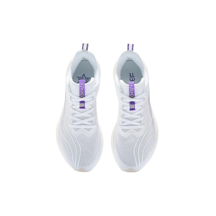 Li Ning Red Rabbit 5 Pro Reflective Breathable Rebound Low Top Running Shoes Women Sneaker White Purple ARMS004-14