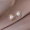 Wind fashion versatile stud earrings women's hot-selling high-end temperament trendy earrings street stall night market explosion