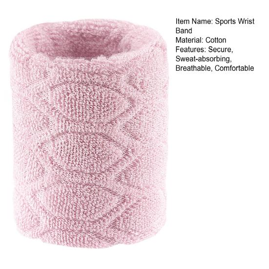 1 Pc Sports Sweatbands Sweat-Absorbing Elastic Wristbands Compression Wrist Sleeve Wrap