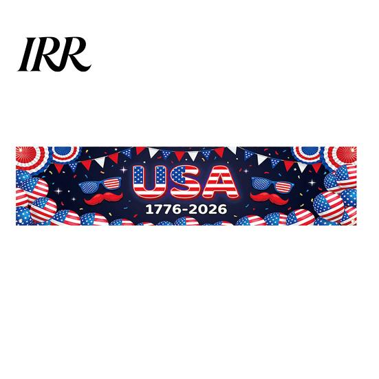 Independence Day Decor 250th Anniversary Banner 6.5x1.5ft 250 Years of Freedom American Patriotic Decoration 1776-2026 Outdoor Party USA Porch