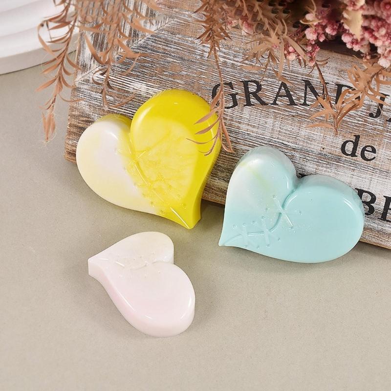 Porte-clés Cœur à coudre Moule en Silicone avec Trou Pendentif Porte-clés Moule Fait main Cadeau Saint-Valentin Anniversaire Bijoux