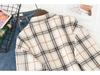 Women's Retro Plaid Flannel Shirt - Korean Style Cardigan Jacket for Spring & Autumn