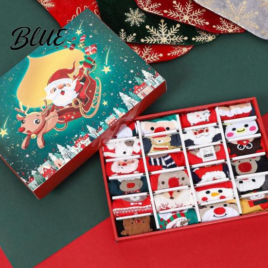 Christmas Party Interactive Days Countdown Advent Calendar Pairs Socks Toy 12 2026 24 Cozy Home