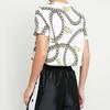Nike Gold Chain Print Short Sleeve T-Shirt Women Tops White CI9356-100