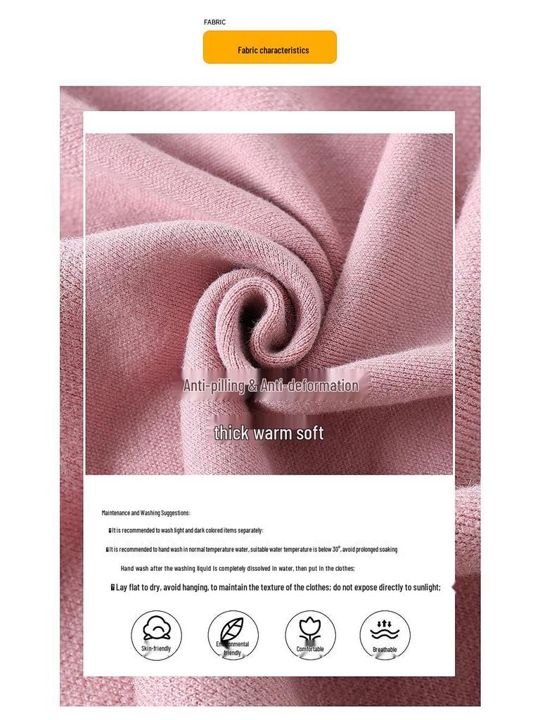 Mom's Winter Velvet Sweater: National Style Warm Base Layer for Middle-Aged & Elderly Women