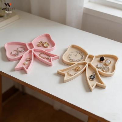 3D Printed Elegant Bow Jewelry Tray for Home and Desktop Decor