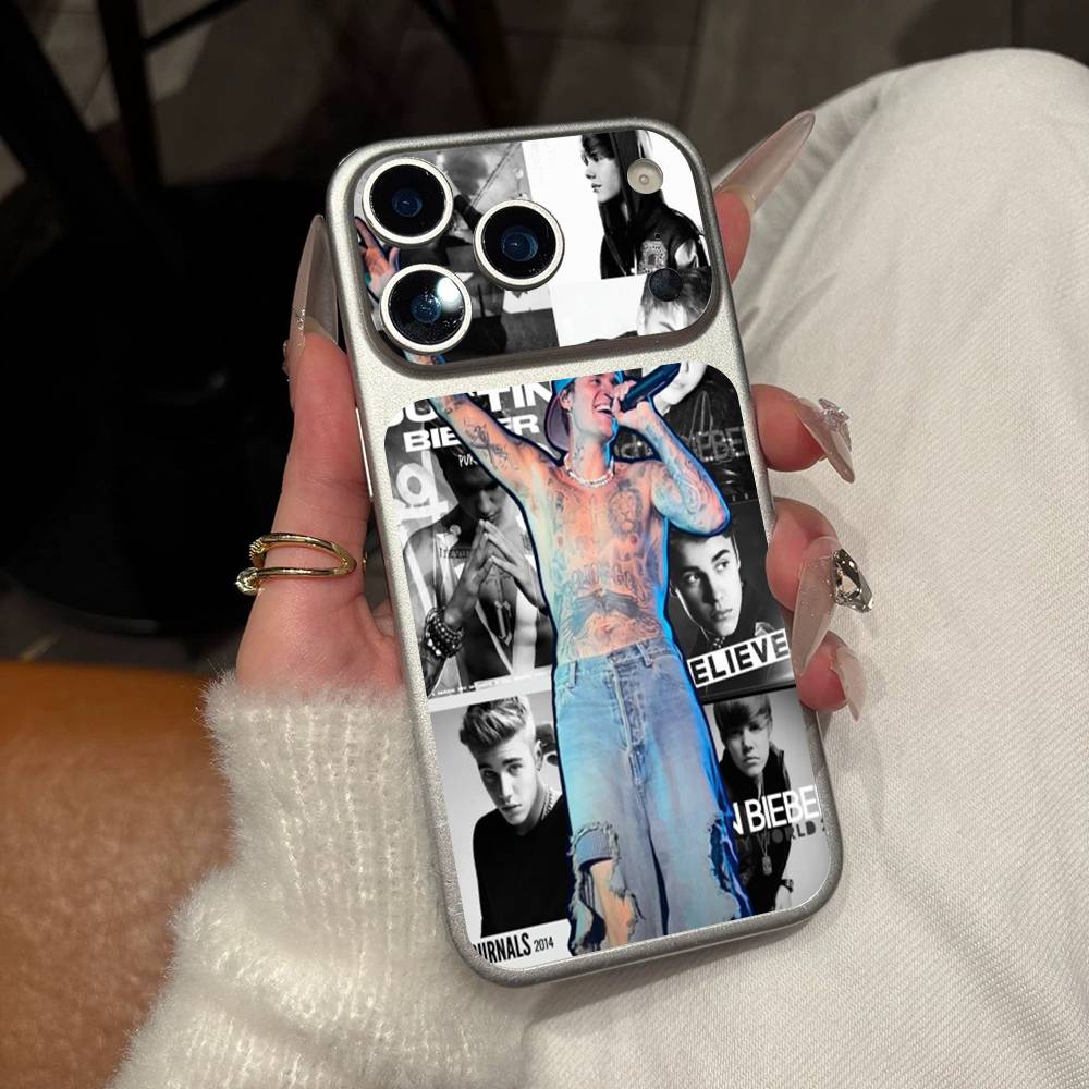 Singer Justin B-Bieber Wrap Sticker For IPhone17 Pro/17pro Max Phone Decal Skin Rear Protector Case Film Full Cover