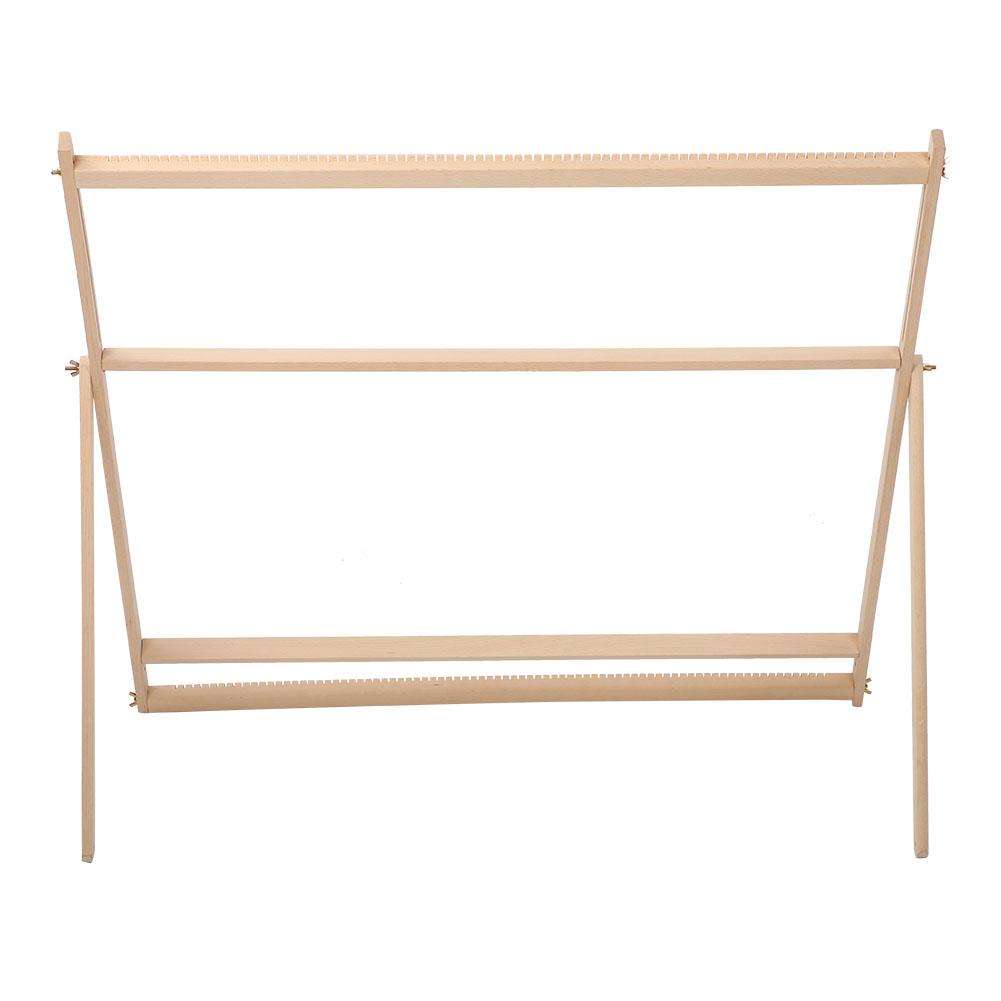 DIY Wooden Hand Weaving Machine Adjustable Bracket Tapestry Wool Knitting Tool